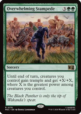 Overwhelming Stampede (Surge Foil) (MSC-178) - rare - Foil