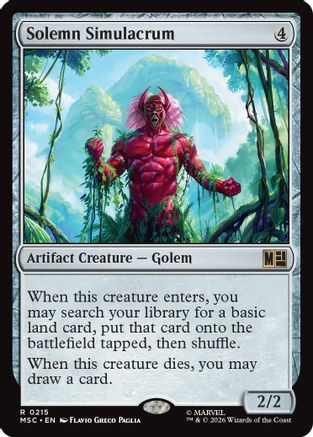 Solemn Simulacrum (Surge Foil) (MSC-215) - rare - Foil