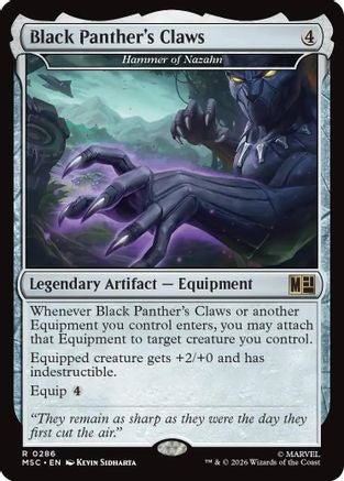 Black Panther's Claws - Hammer of Nazahn (Surge Foil) (MSC-286) - rare - Foil
