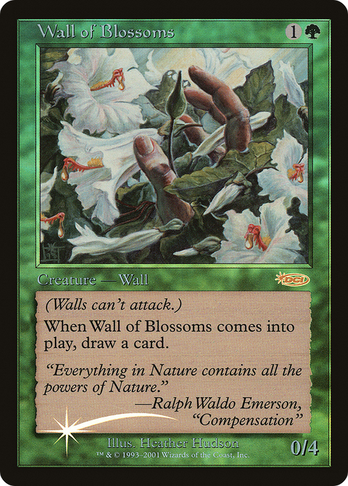 Wall of Blossoms (FNM-005) - rare - Foil