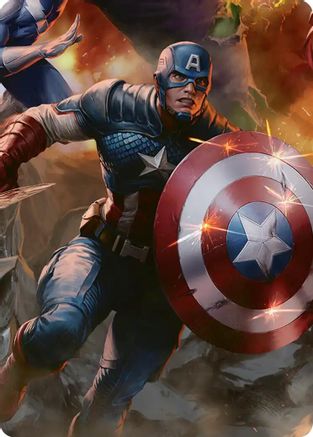 Captain America, Unbowed Art Card (AAMSH-005) - special