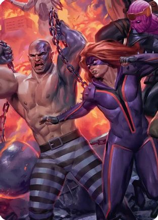 Absorbing Man and Titania Art Card (AAMSH-010) - special