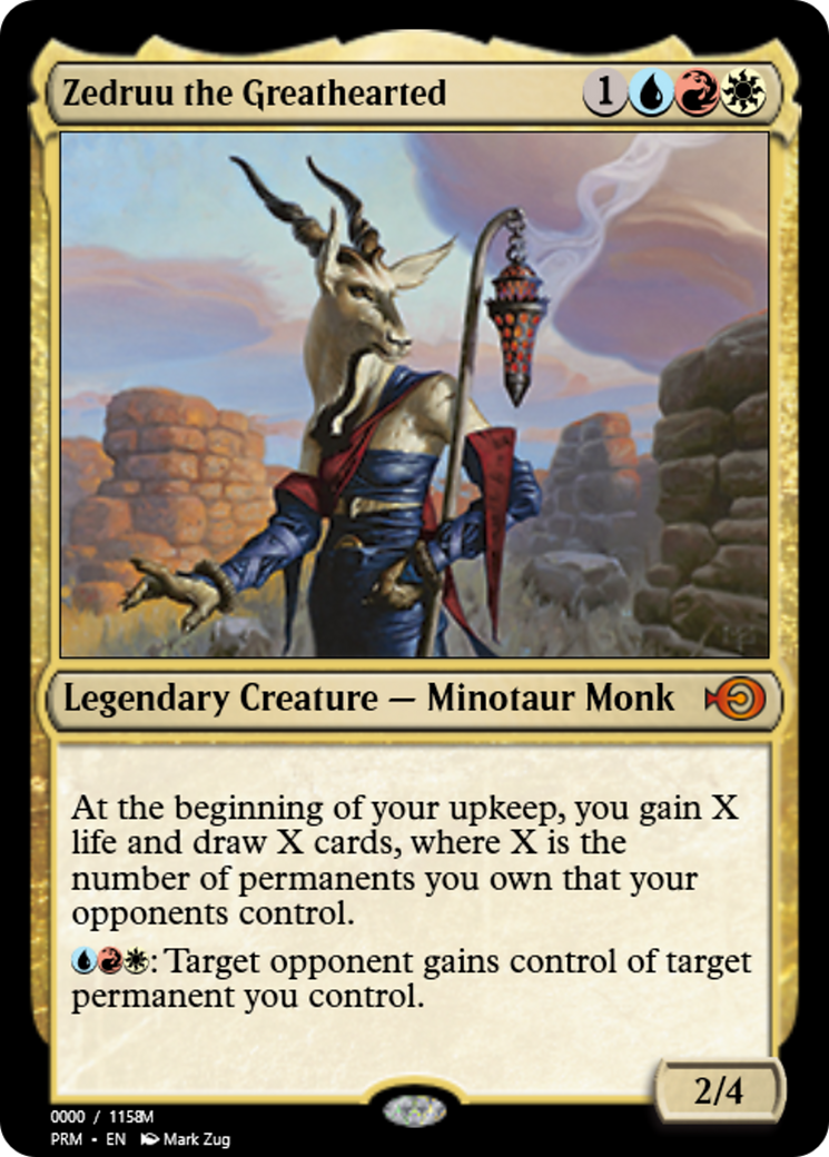 Zedruu the Greathearted (PRM-86186) - mythic - Foil
