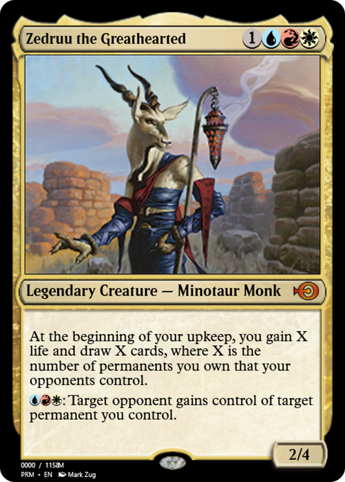 Zedruu the Greathearted (PRM-86186) - mythic - Foil