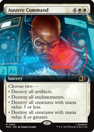 Austere Command (Extended Art) (MSC-294) - rare