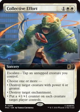 Collective Effort (Extended Art) (MSC-299) - rare - Foil