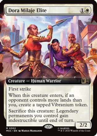 Dora Milaje Elite (Extended Art) (MSC-302) - rare