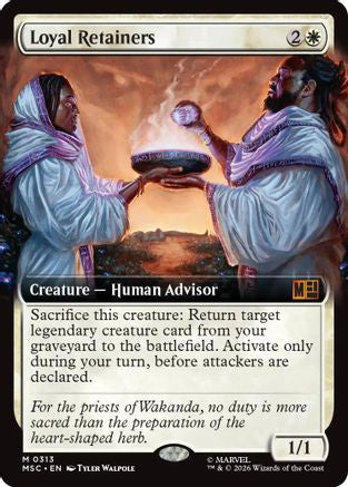 Loyal Retainers (Extended Art) (MSC-313) - mythic - Foil