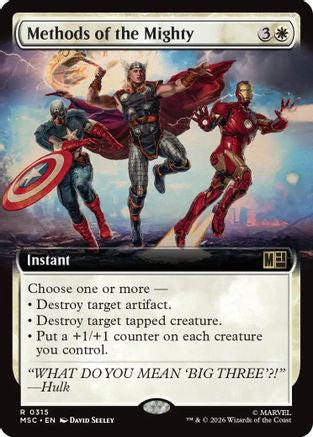 Methods of the Mighty (Extended Art) (MSC-315) - rare - Foil