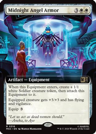 Midnight Angel Armor (Extended Art) (MSC-316) - rare