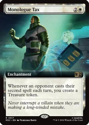Monologue Tax (Extended Art) (MSC-317) - rare - Foil