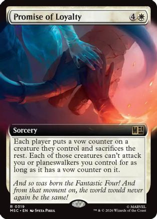 Promise of Loyalty (Extended Art) (MSC-319) - rare