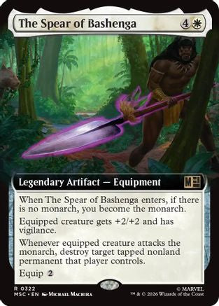 The Spear of Bashenga (Extended Art) (MSC-322) - rare - Foil