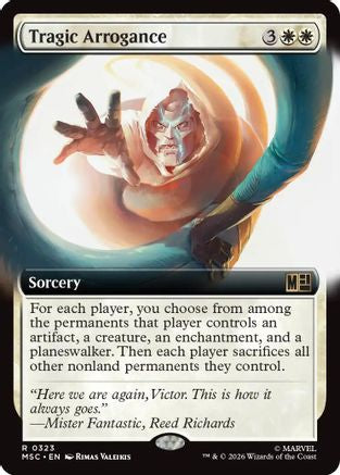 Tragic Arrogance (Extended Art) (MSC-323) - rare - Foil