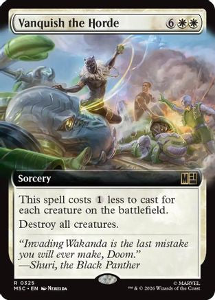 Vanquish the Horde (Extended Art) (MSC-325) - rare - Foil