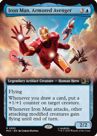 Iron Man, Armored Avenger (Extended Art) (MSC-332) - rare - Foil
