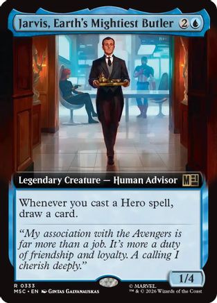 Jarvis, Earth's Mightiest Butler (Extended Art) (MSC-333) - rare