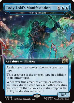 Lady Loki's Manifestation - Titan of Littjara (Extended Art) (MSC-335) - rare - Foil