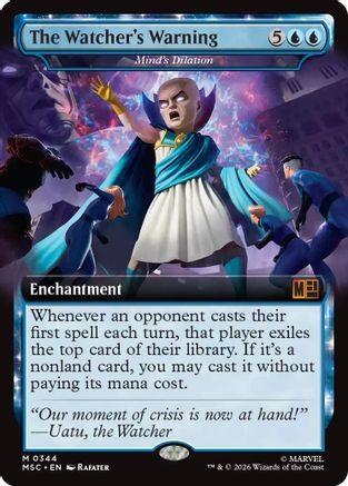 The Watcher's Warning - Mind's Dilation (Extended Art) (MSC-344) - mythic