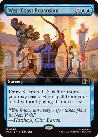 West Coast Expansion (Extended Art) (MSC-345) - rare - Foil