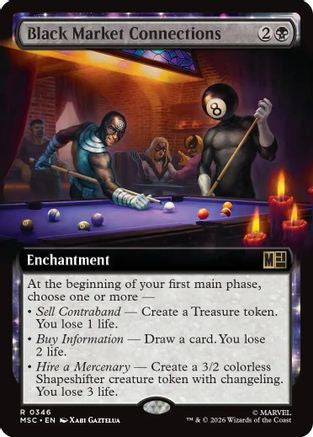 Black Market Connections (Extended Art) (MSC-346) - rare - Foil