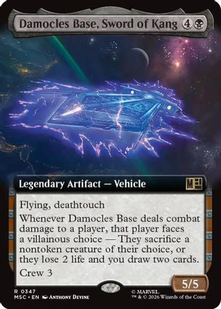 Damocles Base, Sword of Kang (Extended Art) (MSC-347) - rare