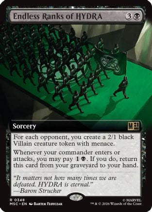 Endless Ranks of HYDRA (Extended Art) (MSC-348) - rare - Foil
