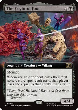 The Frightful Four (Extended Art) (MSC-349) - rare - Foil