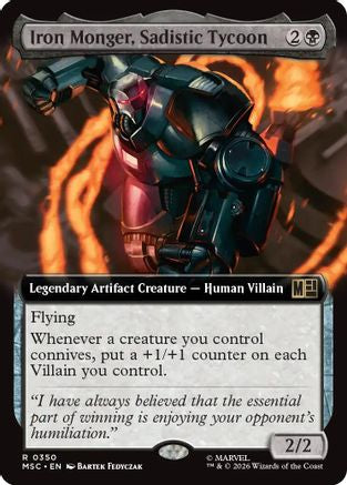 Iron Monger, Sadistic Tycoon (Extended Art) (MSC-350) - rare - Foil