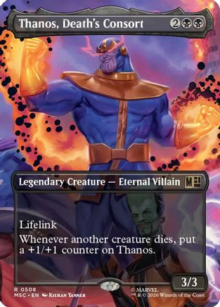 Thanos, Death's Consort (Extended Art) (MSC-508) - rare - Foil