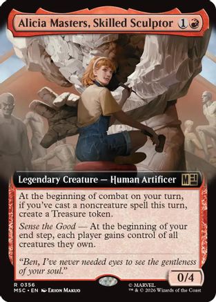 Alicia Masters, Skilled Sculptor (Extended Art) (MSC-356) - rare