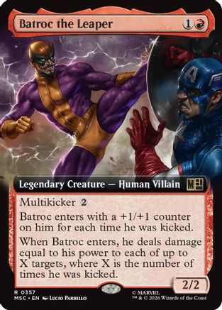 Batroc the Leaper (Extended Art) (MSC-357) - rare