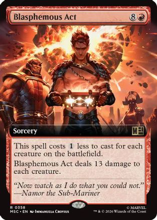 Blasphemous Act (Extended Art) (MSC-358) - rare