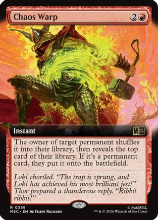 Chaos Warp (Extended Art) (MSC-359) - rare - Foil