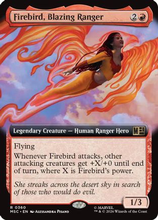 Firebird, Blazing Ranger (Extended Art) (MSC-360) - rare - Foil