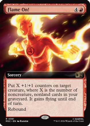 Flame On! (Extended Art) (MSC-361) - rare - Foil