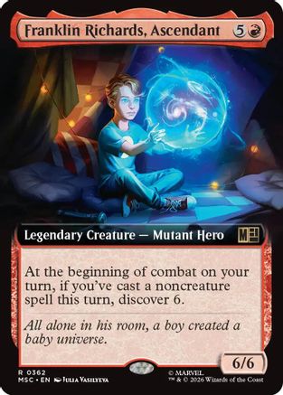 Franklin Richards, Ascendant (Extended Art) (MSC-362) - rare - Foil