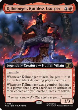 Killmonger, Ruthless Usurper (Extended Art) (MSC-364) - rare - Foil