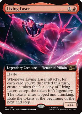Living Laser (Extended Art) (MSC-366) - rare - Foil