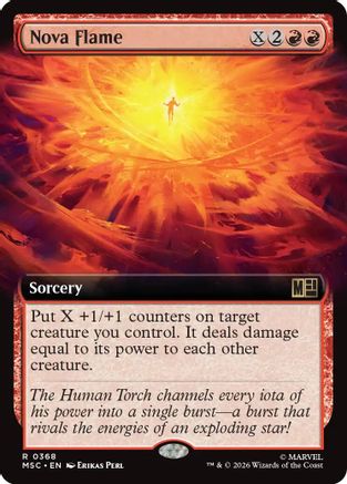 Nova Flame (Extended Art) (MSC-368) - rare - Foil
