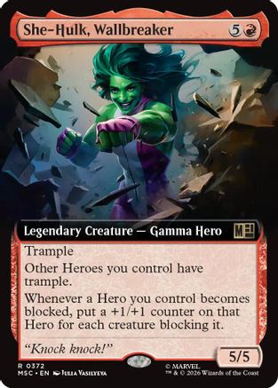 She-Hulk, Wallbreaker (Extended Art) (MSC-372) - rare