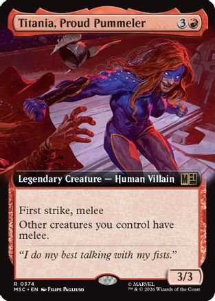 Titania, Proud Pummeler (Extended Art) (MSC-374) - rare
