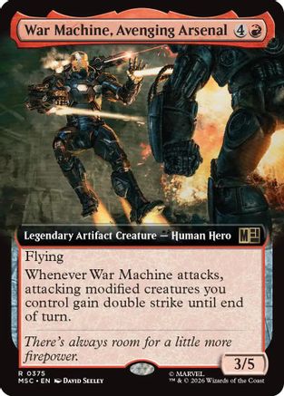 War Machine, Avenging Arsenal (Extended Art) (MSC-375) - rare - Foil