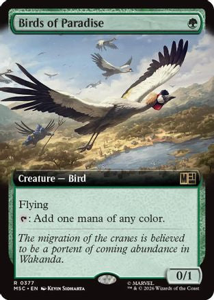 Birds of Paradise (Extended Art) (MSC-377) - rare