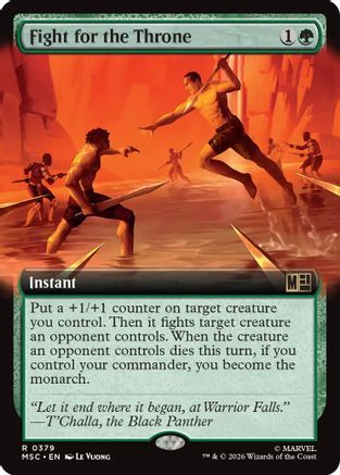 Fight for the Throne (Extended Art) (MSC-379) - rare - Foil