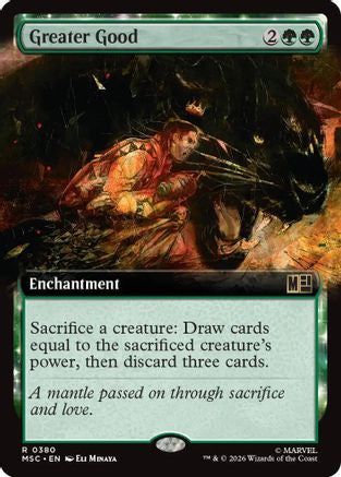 Greater Good (Extended Art) (MSC-380) - rare - Foil