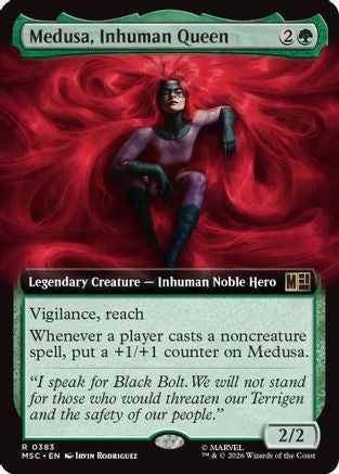 Medusa, Inhuman Queen (Extended Art) (MSC-383) - rare - Foil