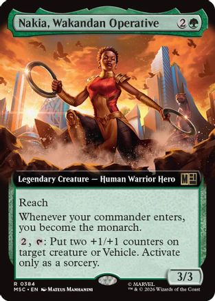 Nakia, Wakandan Operative (Extended Art) (MSC-384) - rare - Foil
