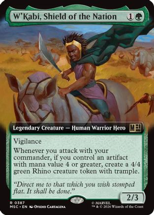 W'Kabi, Shield of the Nation (Extended Art) (MSC-387) - rare - Foil