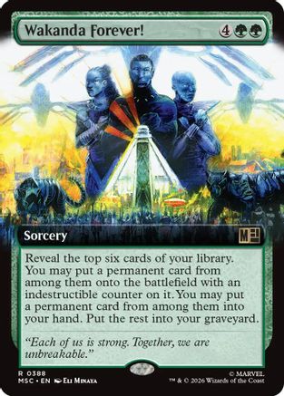 Wakanda Forever! (Extended Art) (MSC-388) - rare